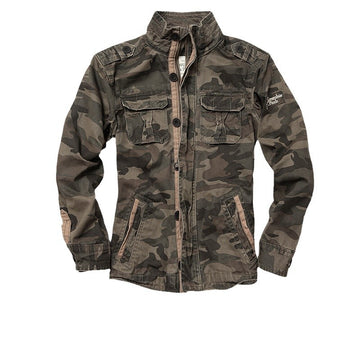 Heavy Camouflage Work Jacket – Multi-Pocket Military Style Men’s Jacket